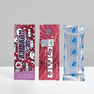 Mr. Mushies Strawberry Shortcake combines sweet, creamy layers of strawberry and cake with the wellness benefits of functional mushrooms, creating a delightful treat for both body and mind.