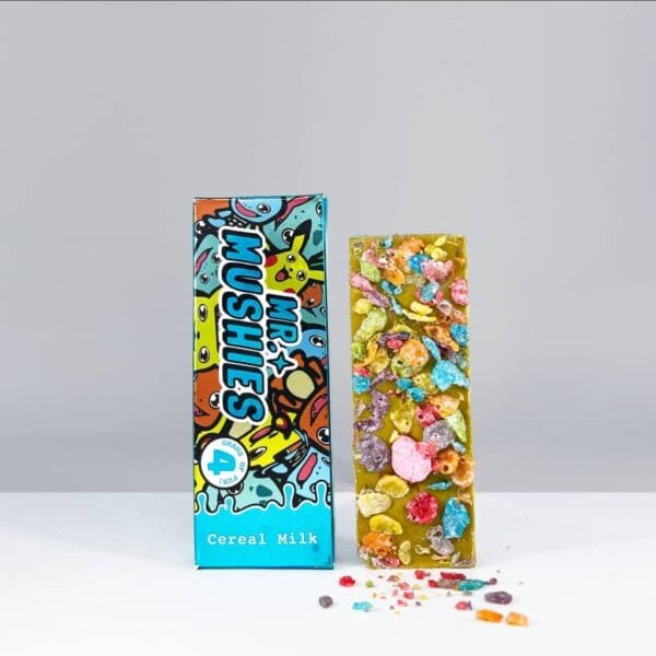 Mr. Mushies Cereal Milk blends the nostalgic taste of cereal with the benefits of functional mushrooms, offering a delicious, energizing, and wellness-boosting treat.