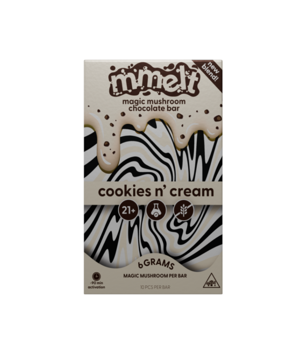 Find the perfect blend of taste and wellness with MMELT Cookies and Cream 6G, ideal for a microdosing mushrooms. Indulge in subtle excitement. Order now!